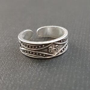 Oxidized Toe Ring