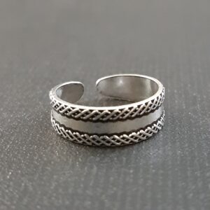 Oxidized Toe Ring