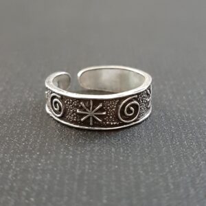 Oxidized Toe Ring