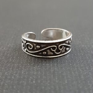 Oxidized Toe Ring