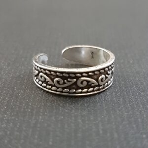 Oxidized Toe Ring