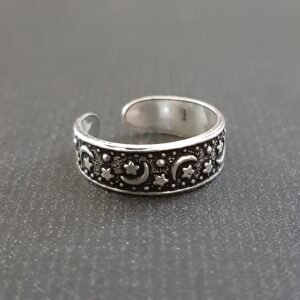 Oxidized Toe Ring