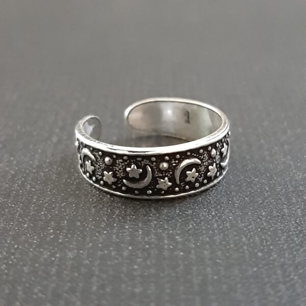 Oxidized Toe Ring