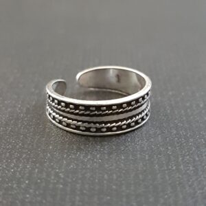 Oxidized Toe Ring