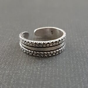 Oxidized Toe Ring