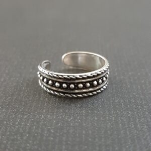 Oxidized Toe Ring