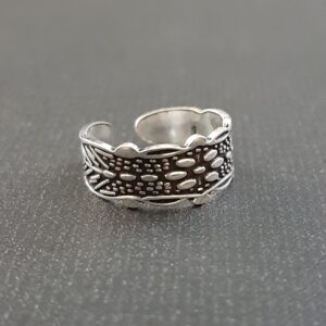 Oxidized Toe Ring