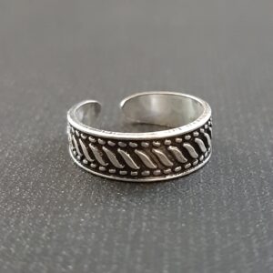 Oxidized Toe Ring