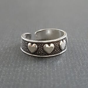 Oxidized Toe Ring