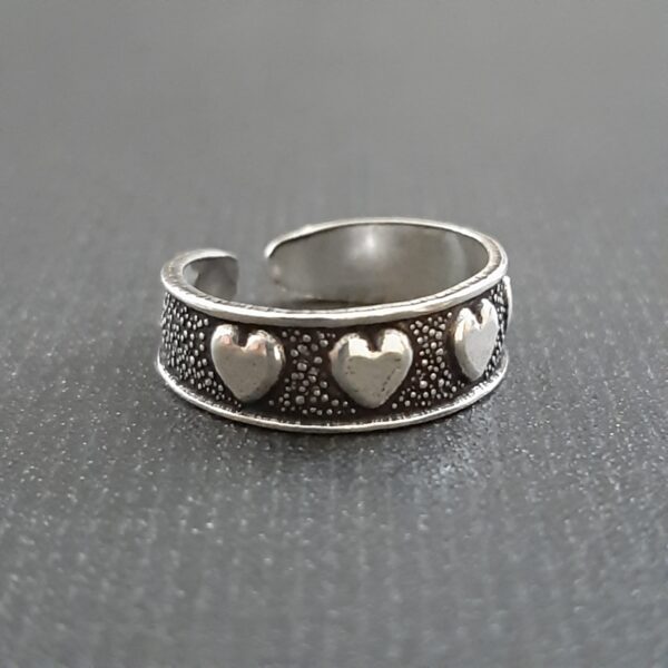Oxidized Toe Ring