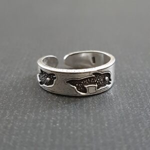 Oxidized Toe Ring