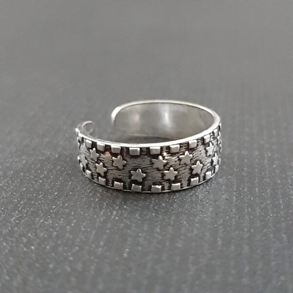 Oxidized Toe Ring