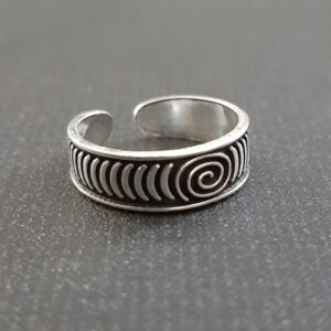 Oxidized Toe Ring