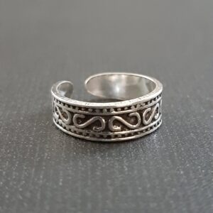 Oxidized Toe Ring