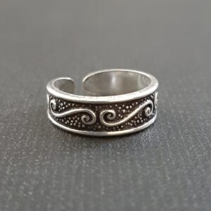 Oxidized Toe Ring