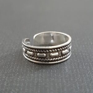 Oxidized Toe Ring
