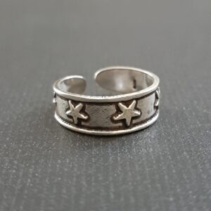 Oxidized Toe Ring