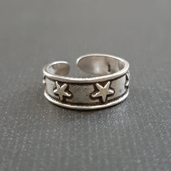 Oxidized Toe Ring