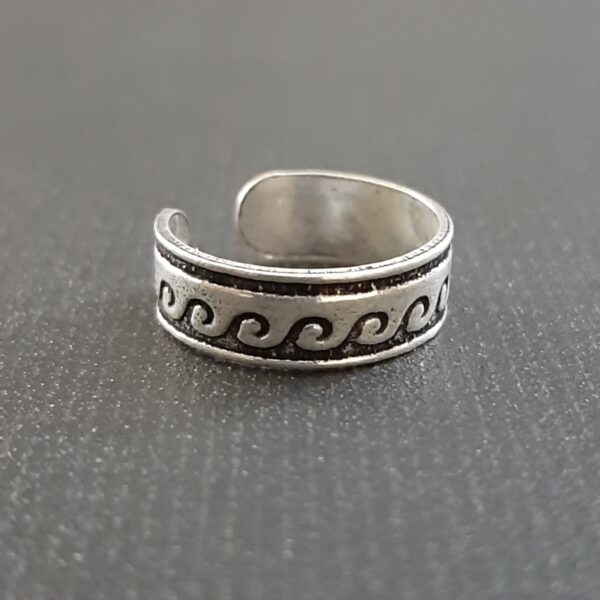 Oxidized Toe Ring
