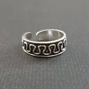 Oxidized Toe Ring