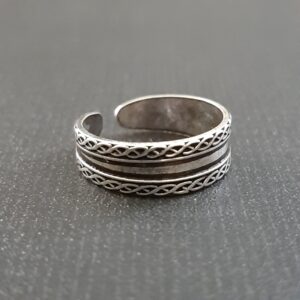 Oxidized Toe Ring