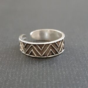 Oxidized Toe Ring