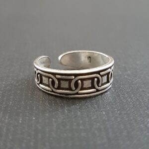 Oxidized Toe Ring