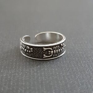Oxidized Toe Ring