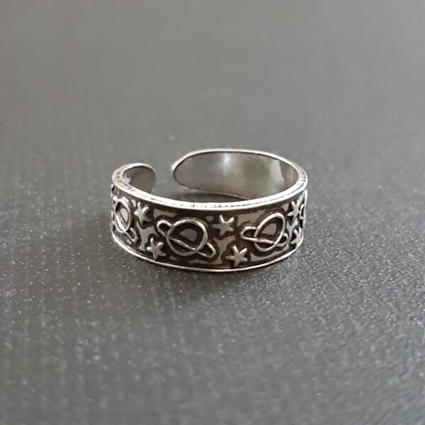 Oxidized Toe Ring