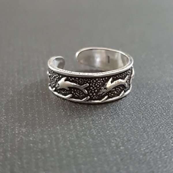 Oxidized Toe Ring